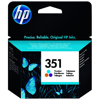 HP 351 Inkjet Cartridge, Tri-colour, CB337EE HP 351 Inkjet Cartridge, Tri-colour, CB337EE